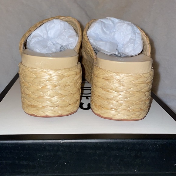 NWT J/SLIDES QUIVER Natural Raffia Sandal - Picture 10 of 15